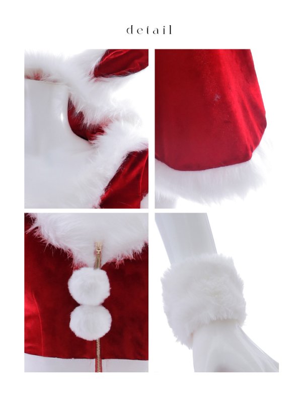 画像41: 【即日発送】【サンタコス 5点セット】【XS-XLサイズ/4カラー】セットアップバニーフレアサンタ[YMT]