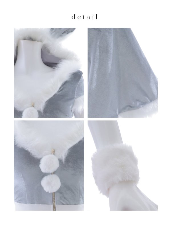 画像48: 【即日発送】【サンタコス 5点セット】【XS-XLサイズ/4カラー】セットアップバニーフレアサンタ[YMT]