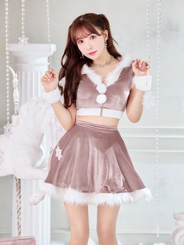 画像20: 【即日発送】【サンタコス 5点セット】【XS-XLサイズ/4カラー】セットアップバニーフレアサンタ[OF04]