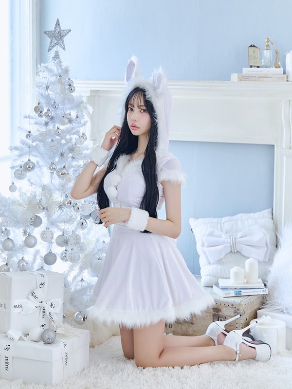 画像13: 【即日発送】【サンタコス 5点セット】【XS-XLサイズ/4カラー】セットアップバニーフレアサンタ[OF03]