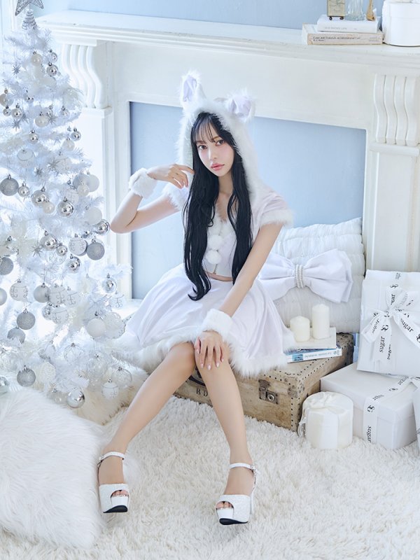 画像17: 【即日発送】【サンタコス 5点セット】【XS-XLサイズ/4カラー】セットアップバニーフレアサンタ[OF03]