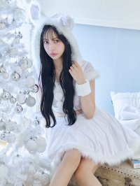 【即日発送】【サンタコス 5点セット】【XS-XLサイズ/4カラー】セットアップバニーフレアサンタ[OF04]