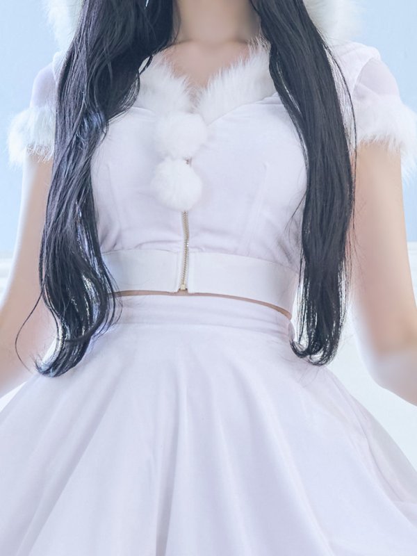 画像9: 【即日発送】【サンタコス 5点セット】【XS-XLサイズ/4カラー】セットアップバニーフレアサンタ[OF03]