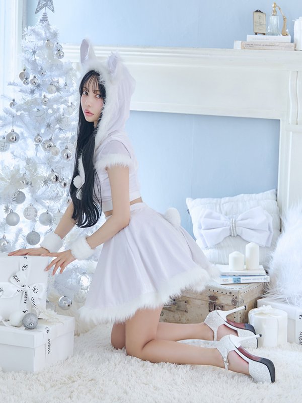 画像12: 【即日発送】【サンタコス 5点セット】【XS-XLサイズ/4カラー】セットアップバニーフレアサンタ[OF03]