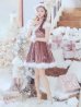 画像16: 【即日発送！】【サンタコス 4点セット】【XS-XLサイズ/2カラー】リボンモチーフパールショルダーフレアサンタ[YMT]