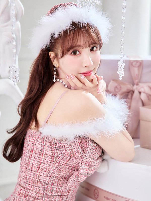 画像36: 【即日発送！】【サンタコス 5点セット】【XS-XLサイズ/2カラー】フロントリボンセットアップツイードサンタ[OF04]