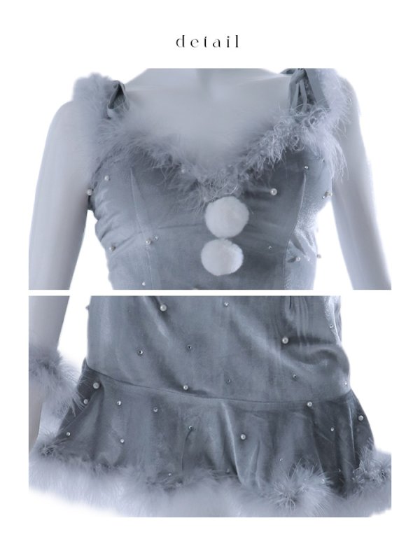 画像35: 【ノベルティ対象】【即日発送！】【サンタコス 5点セット】【XS-XLサイズ/3カラー】セットアップフレアミニサンタ[YMT]