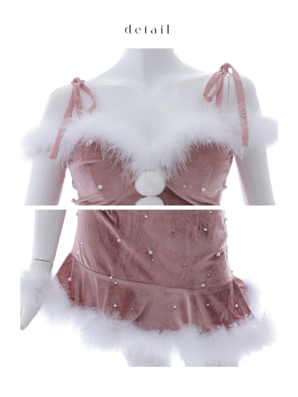 画像39: 【ノベルティ対象】【即日発送！】【サンタコス 5点セット】【XS-XLサイズ/3カラー】セットアップフレアミニサンタ[YMT]