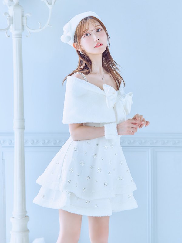 画像15: 【ノベルティ対象】【即日発送！】【サンタコス 5点セット】【XS-XLサイズ/3カラー】ケープ付きフレアサンタコスプレ[YMT]