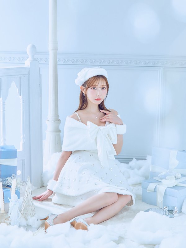 画像19: 【ノベルティ対象】【即日発送！】【サンタコス 5点セット】【XS-XLサイズ/3カラー】ケープ付きフレアサンタコスプレ[YMT]