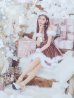 画像14: 【即日発送！】【サンタコス 4点セット】【XS-Lサイズ/4カラー】フロントビッグリボンオフショルフレアサンタ[YMT]