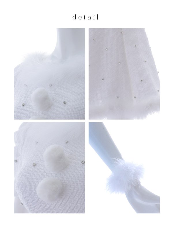 画像42: 【ノベルティ対象】【即日発送！】【サンタコス 4点セット】【XS-XLサイズ/3カラー】ツイードビジュープリーツスカートサンタコスプレ[YMT]