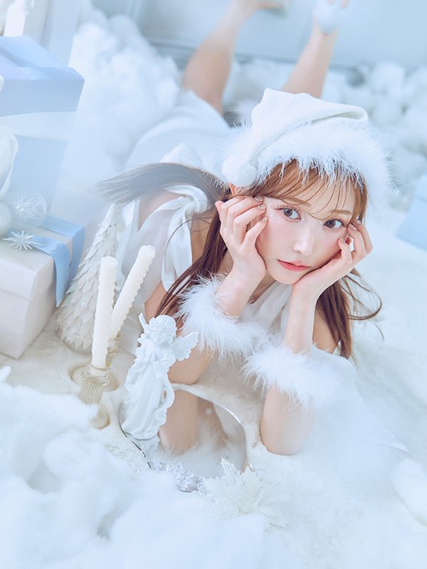 画像41: 【即日発送！】【サンタコス 4点セット】【S-Lサイズ/2カラー】リボンショルダーツイードビジューミディアムサンタコスプレ[YMT]