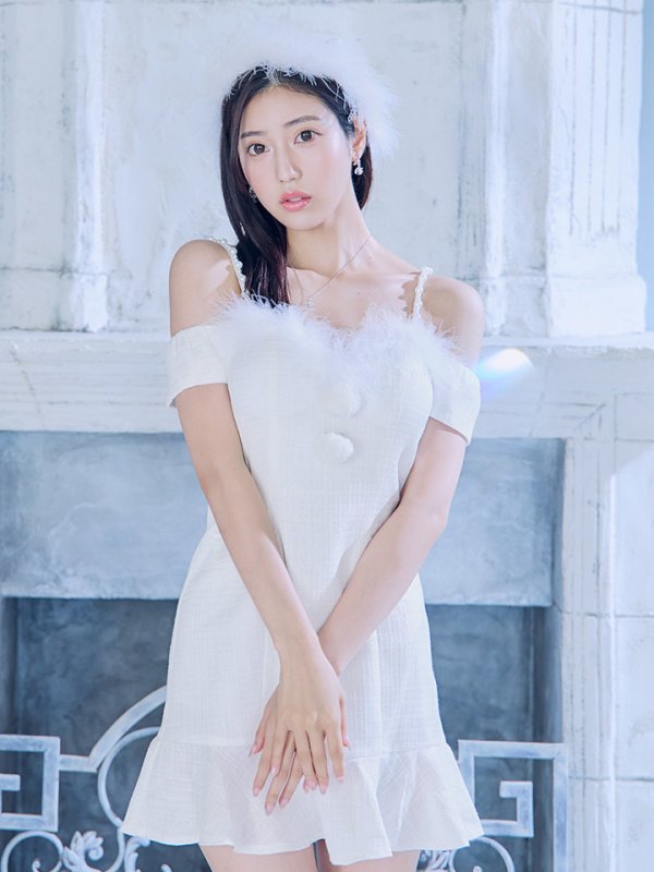 画像6: 【即日発送】【サンタコス 5点セット】【S-Lサイズ/1カラー】ポンチョ付きベアトップマーメイドスカートサンタコスプレ[OF04]