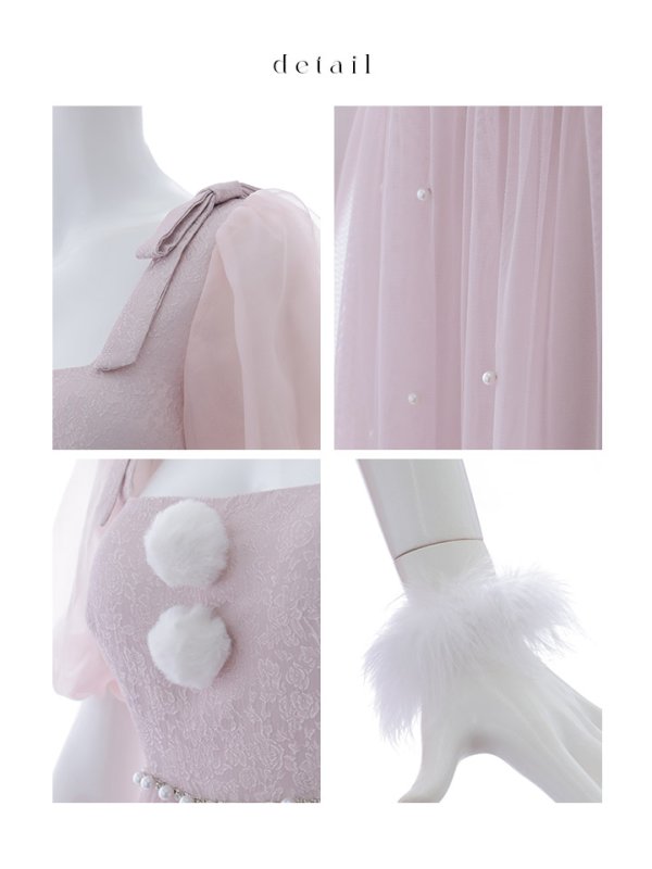 画像16: 【サンタセール！】【サンタコス4点セット】【S-Lサイズ/1カラー】ジャガードチュールサンタコスプレ[YMT]