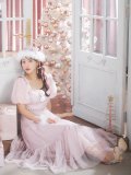 【サンタセール！】【サンタコス4点セット】【S-Lサイズ/1カラー】ジャガードチュールサンタコスプレ[YMT]