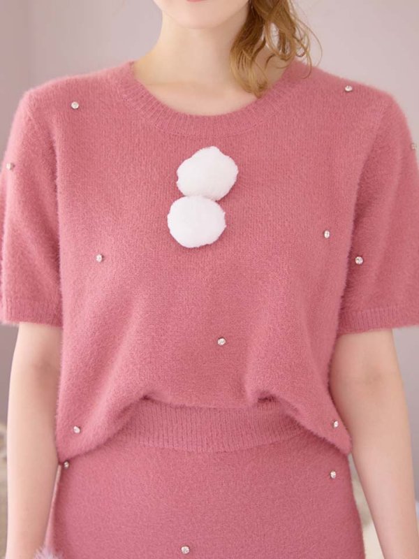 画像20: 【サンタセール！】【サンタコス 5点セット】【S-Lサイズ/2カラー】ビジューニットワンピースサンタコスプレ[OF01]