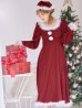 画像21: 【ノベルティ対象】【即日発送】【サンタコス 4点セット】【S-Lサイズ/2カラー】バックリボンフレアワンピースサンタコスプレ[OF01] (21)