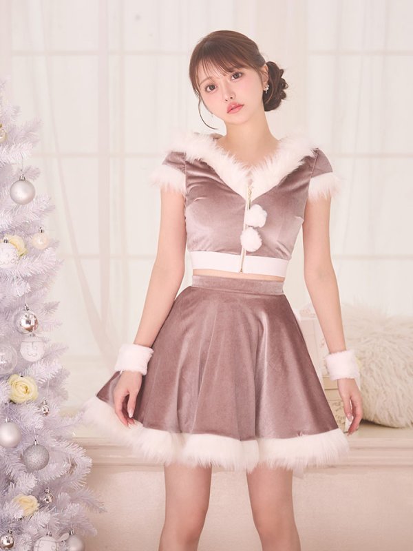 画像10: 【即日発送】【サンタコス 5点セット】【XS-XLサイズ/4カラー】セットアップバニーフレアサンタ[OF04]