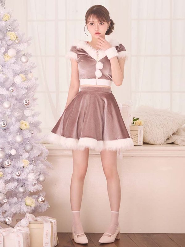 画像23: 【即日発送】【サンタコス 5点セット】【XS-XLサイズ/4カラー】セットアップバニーフレアサンタ[OF04]