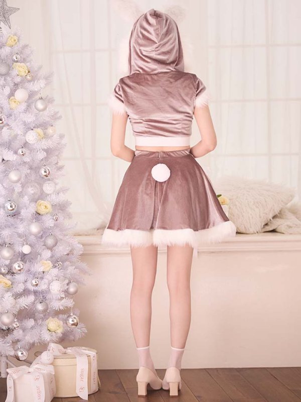 画像29: 【即日発送】【サンタコス 5点セット】【XS-XLサイズ/4カラー】セットアップバニーフレアサンタ[OF04]