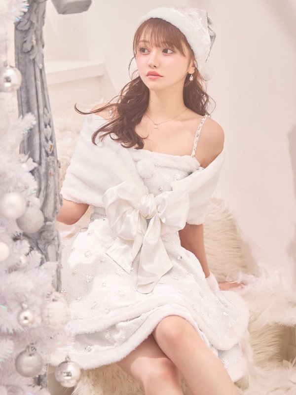 画像37: 【即日発送！】【サンタコス 5点セット】【XS-XLサイズ/4カラー】ケープ付きフレアサンタコスプレ[OF04]