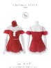 画像34: 【ノベルティ対象】【即日発送】【送料無料！】【サンタ】パフスリーブセットアップサンタコスプレ【コスプレ5点セット】【XS-Mサイズ/2カラー】[OF04] (34)
