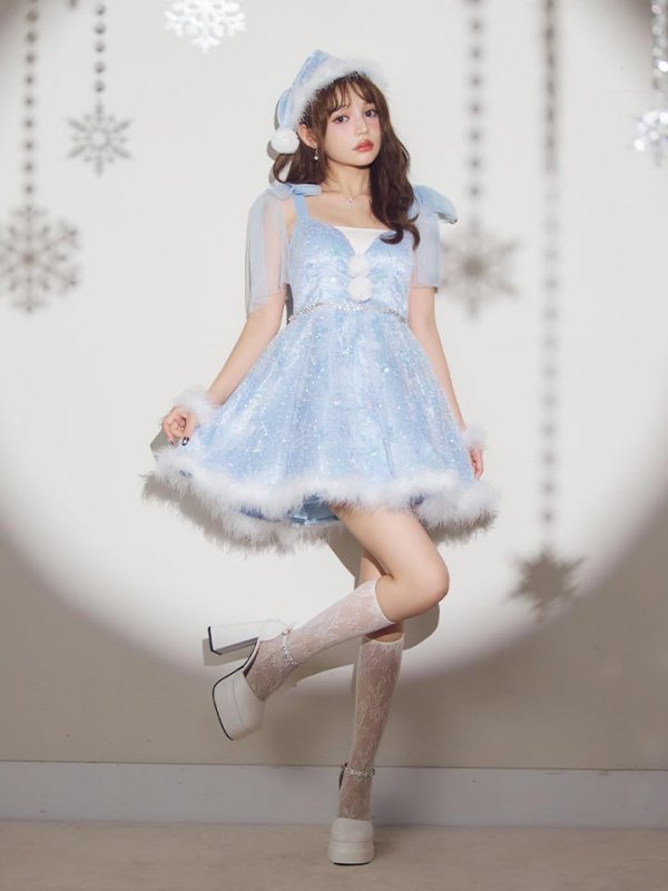モデル:ちぃぽぽ 身長:158cm 着用サイズ:Sサイズ