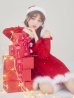 画像12: 【即日発送】【サンタ】袖付きシフォンワンピースビジューサンタコスプレ【コスプレ3点セット】【S-Mサイズ/2カラー】[OF03]