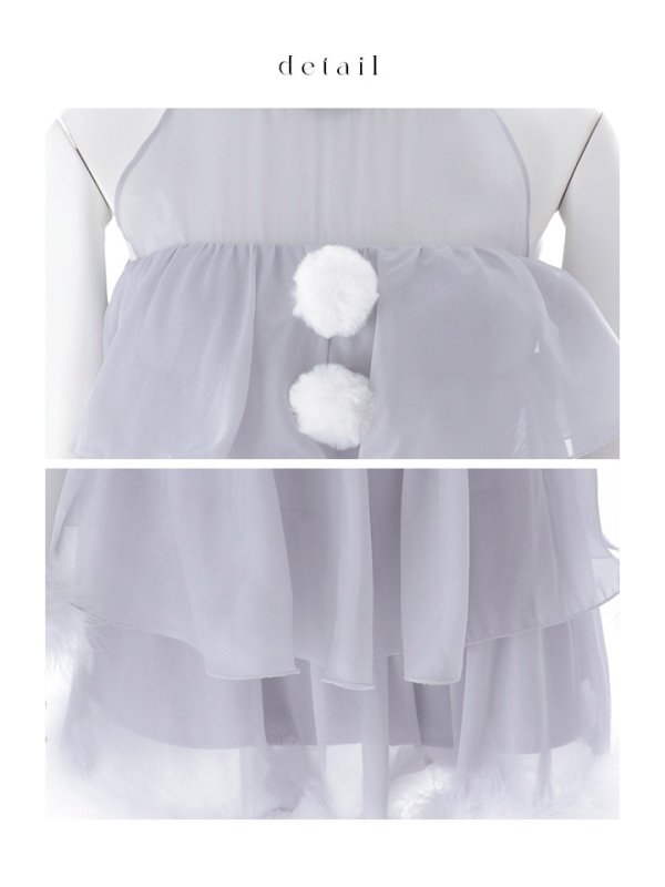 画像31: 【即日発送】【サンタ】アメスリフリルホルターネックサンタコスプレ【コスプレ4点セット】【XS-Lサイズ/2カラー】[OF04]