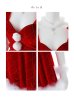 画像47: 【ノベルティ対象】【即日発送】【送料無料】【サンタ】チュールリボンアーガイル風サンタコスプレ【コスプレ6点セット】【XS-XLサイズ/3カラー】[OF01] (47)