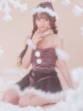 【即日発送】【送料無料！】【サンタ】チュールフリルオフショルセットアップサンタコスプレ【コスプレ6点セット】【XS-Lサイズ/2カラー】[HC03]