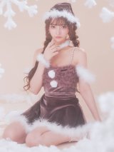 【即日発送】【送料無料！】【サンタ】チュールフリルオフショルセットアップサンタコスプレ【コスプレ6点セット】【XS-Lサイズ/2カラー】[OF04/OF04]