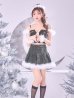 画像22: 【ノベルティ対象】【即日発送】【サンタ】ファーショルダーシースルーフレアサンタコスプレ【コスプレ5点セット】【XS-XLサイズ/2カラー】[OF04] (22)