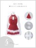 画像27: 【予約 / 10月中旬発送予定】【送料無料！】【サンタ】シフォンホルターネックティアードサンタコスプレ【コスプレ4点セット】【XS-Lサイズ/2カラー】[OF03]