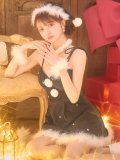【即日発送】【送料無料！】【サンタ】　紐リボンフレアビジューサンタコスプレ【コスプレ5点セット】【XS-Mサイズ/2カラー】[HC03]