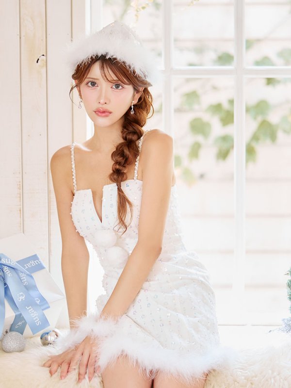 画像8: 【即日発送】【サンタ】キャミスパンコールサンタコスプレ【コスプレ5点セット】【XS-Mサイズ/1カラー】[OF03]