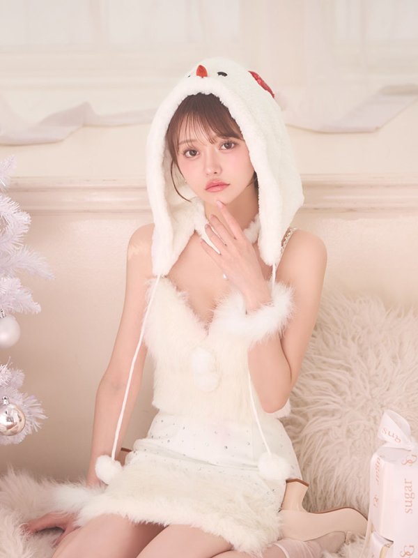 画像10: 【予約 / 12月上旬発送予定】【送料無料！】【サンタ】ファービジューセットアップ雪だるまコスプレ【コスプレ6点セット】【XS-Mサイズ/1カラー】[OF03]