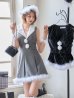 画像23: 【即日発送】【サンタ】ファー襟付きラメワンピサンタコスプレ【コスプレ4点セット】【S-Mサイズ/2カラー】[OF01] (23)