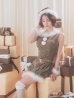 画像20: 【即日発送】【送料無料！】【サンタ】ベルト付きファーサンタコスプレ【コスプレ4点セット】【XS-XLサイズ/3カラー】[OF04/OF04] (20)