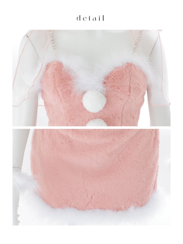 画像17: 【予約 / 11月下旬発送予定】【送料無料!】【サンタ】チュールリボンセットアップサンタコスプレ【コスプレ4点セット】【S-Mサイズ/2カラー】