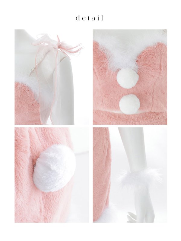 画像18: 【予約 / 11月下旬発送予定】【送料無料!】【サンタ】チュールリボンセットアップサンタコスプレ【コスプレ4点セット】【S-Mサイズ/2カラー】