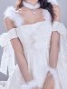 画像20: 【予約 / 11月上旬発送予定】【送料無料！】【サンタ】ラメチュールオフショルリボンサンタコスプレ【コスプレ5点セット】【XS-Lサイズ/1カラー】[OF03]