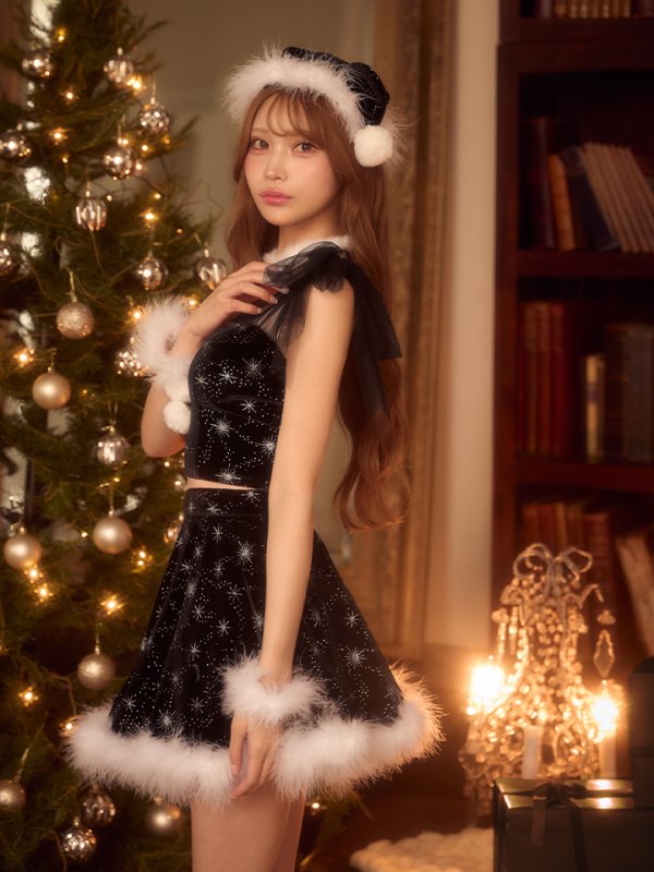 ブラック　モデル：るりぴ　身長：165cm　着用サイズ：Sサイズ