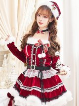 【即日発送】【サンタ】オフショルダープリンセスラインサンタ【Malymoon/マリームーン】【コスプレ7点セット】【フリーサイズ/1カラー】[OF03]
