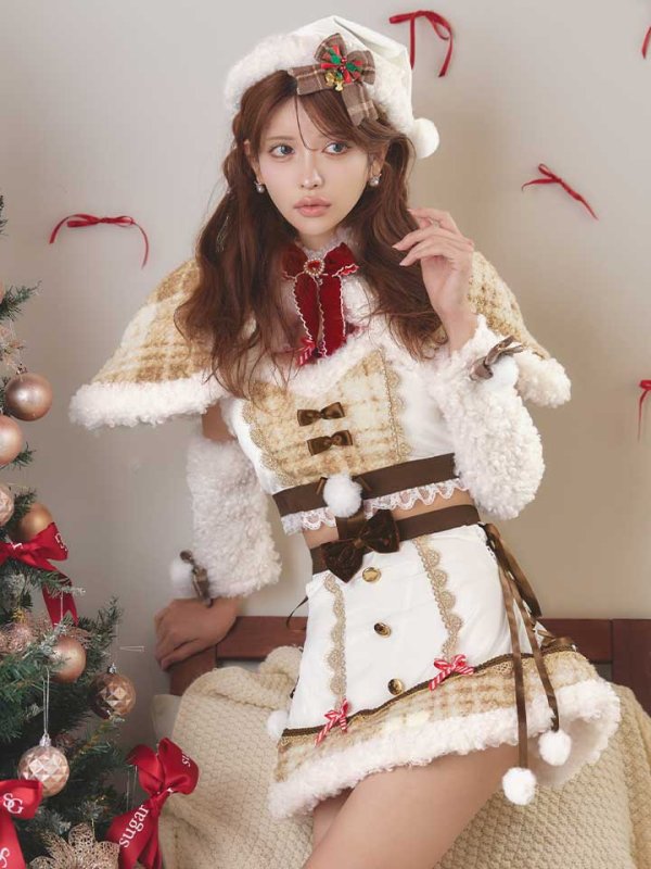画像29: 【即日発送】【サンタ】ノエルドチェックケープサンタ【Malymoon/マリームーン】【コスプレ9点セット】【フリーサイズ/2カラー】[OF03]