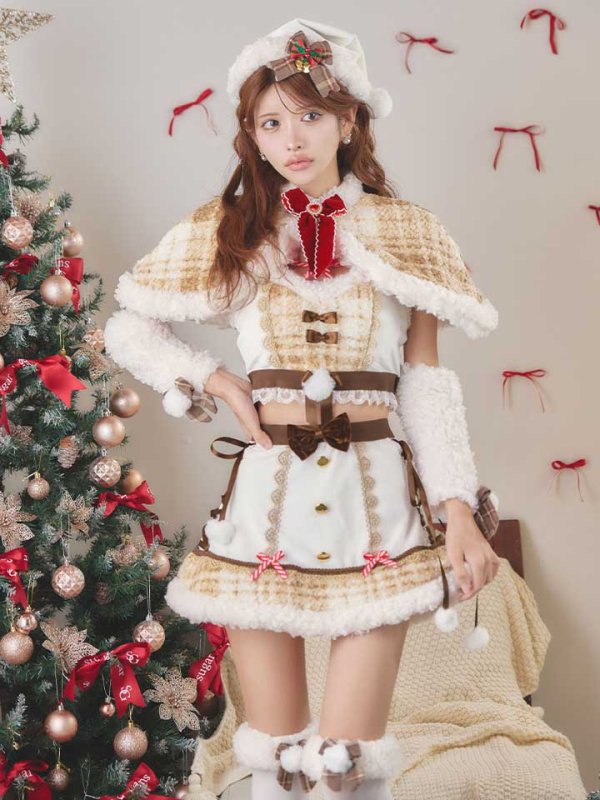 画像25: 【即日発送】【サンタ】ノエルドチェックケープサンタ【Malymoon/マリームーン】【コスプレ9点セット】【フリーサイズ/2カラー】[OF03]