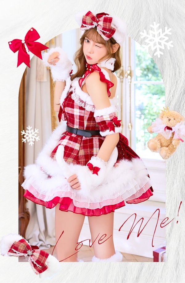 画像6: 【送料無料！】【サンタ】【Malymoon/マリームーン】ラブミーキャットリボンサンタ【13点SET】【SM-MLサイズ】【予約/12月上旬発送予定】[OF04]
