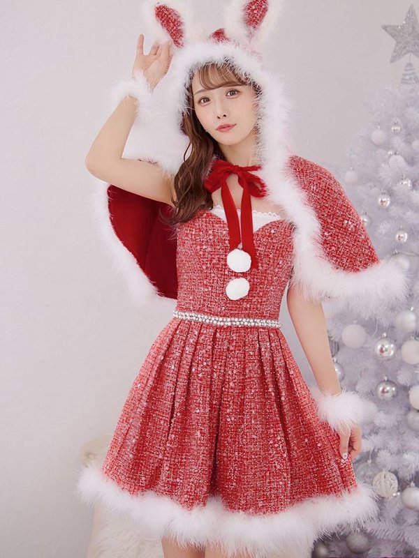 画像23: 【予約 / 11月下旬発送予定】【送料無料！】【サンタ】ウサ耳ケープ【Fサイズ/3カラー】[OF03]