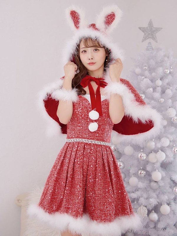 画像24: 【予約 / 11月下旬発送予定】【送料無料！】【サンタ】ウサ耳ケープ【Fサイズ/3カラー】[OF03]